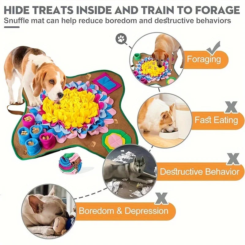 Dog Snuffle Mat — Interactive Mental Stimulation Toy